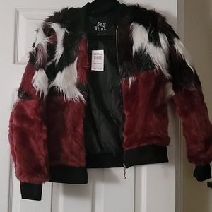 Faux fur jacket